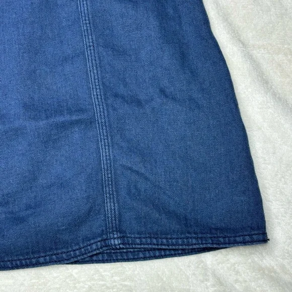 Free People High Waist Denim Braided Baby Mini Skirt - Picture 9 of 15